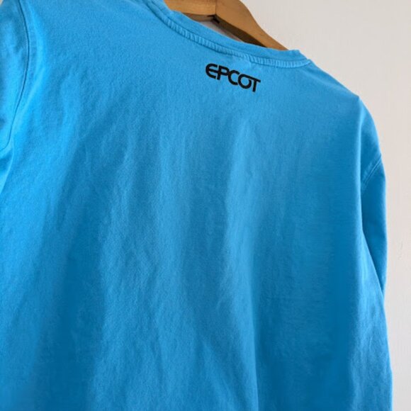 Disney Epcot Center Blue Crop Top Size M - Picture 3 of 8